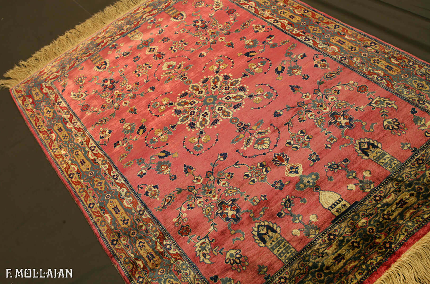 Teppich Persischer Antiker Kashan Seide n°:66043137